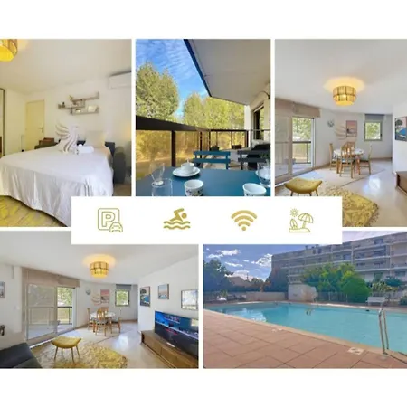 Apartamento Edenia, Ac,balcony Swimming Pool, Wi-fi & Parking Fréjus
